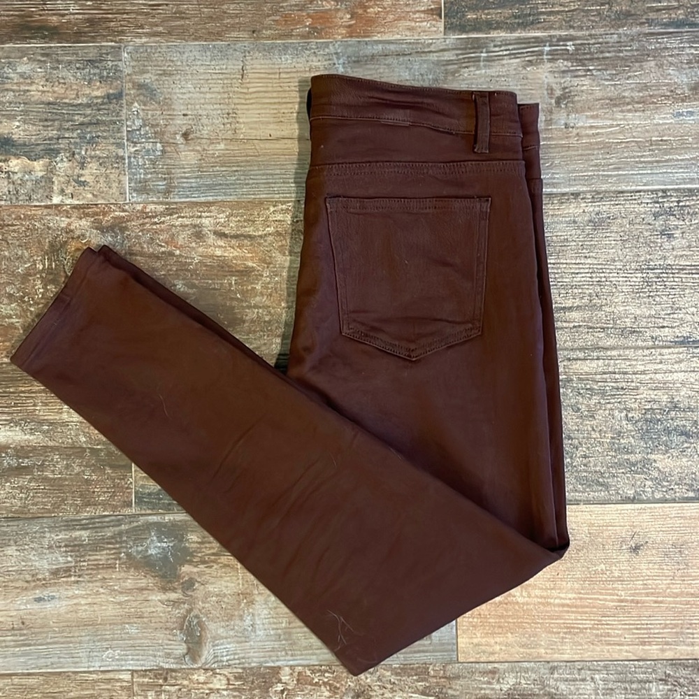Burgundy light weight jeans